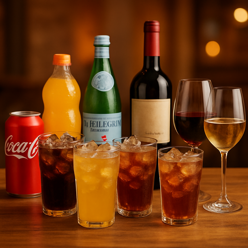 A selection of high-quality beverages